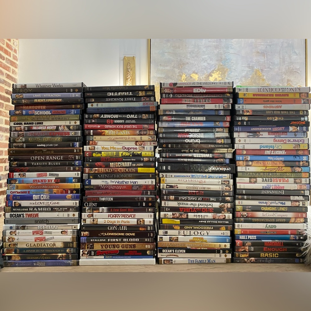 Collection of 128 DVDs